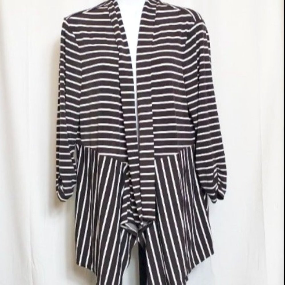Chico's Brown White Cardigan